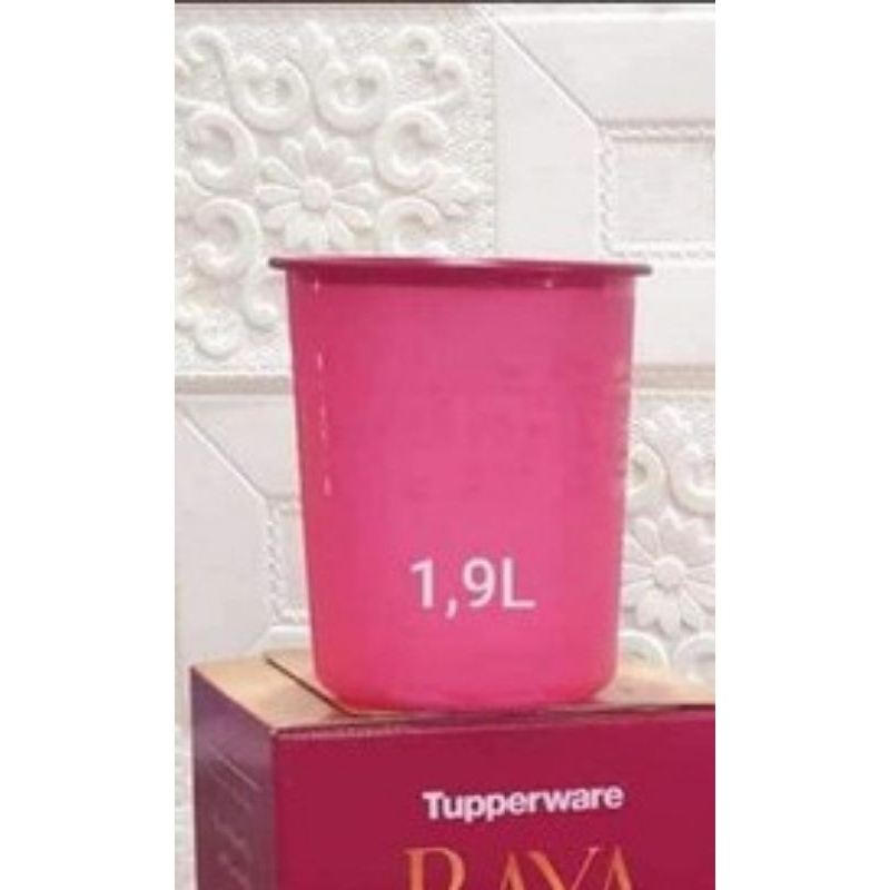 Small canister tupperware 1 pcs (3warna) ukuran 1,9 ltr