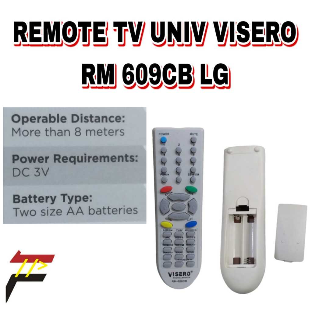 REMOTE TV UNIVERSAL VISERO RM 609CB LG
