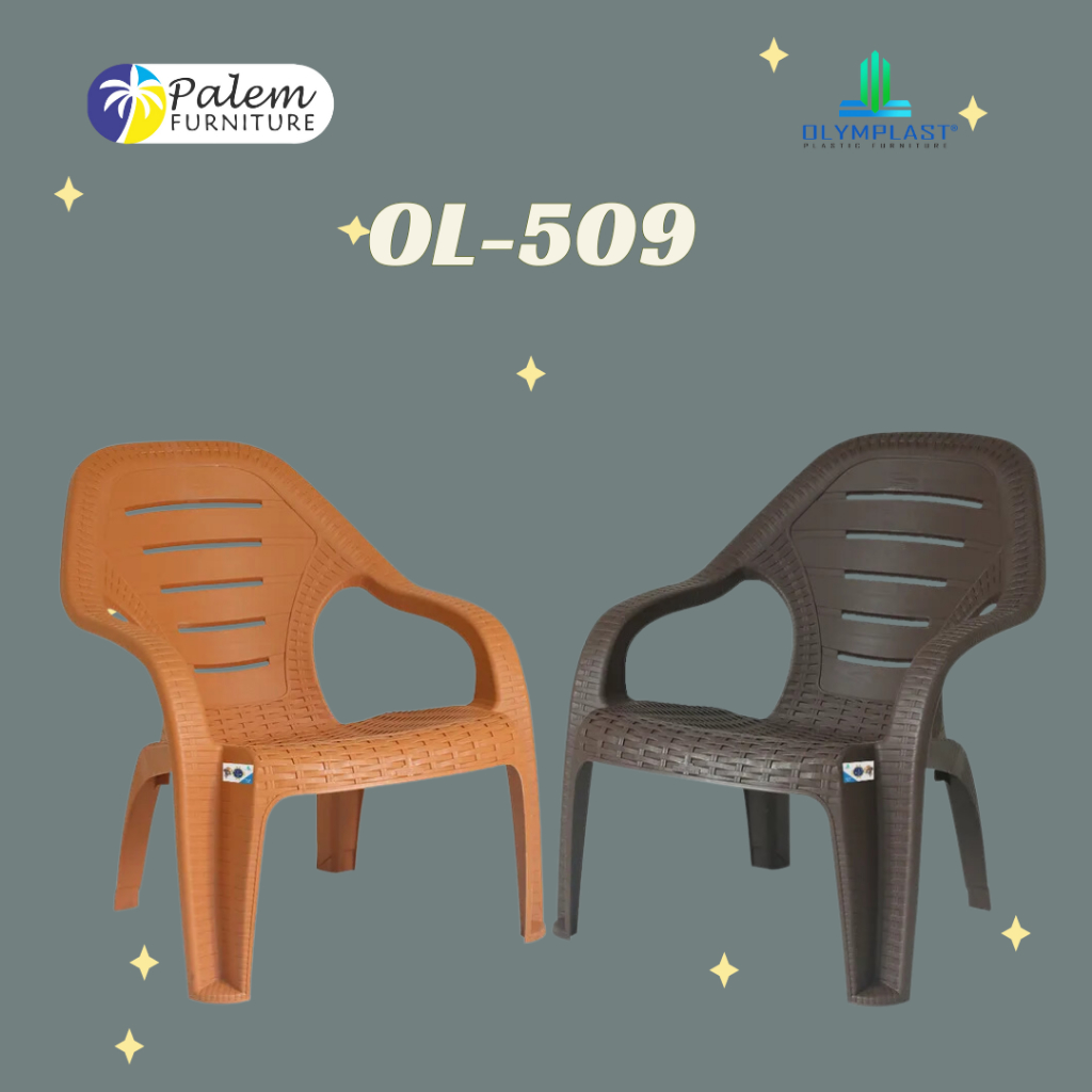 Olymplast OL 509 Kursi Plastik Kursi Santai Anyaman Rotan