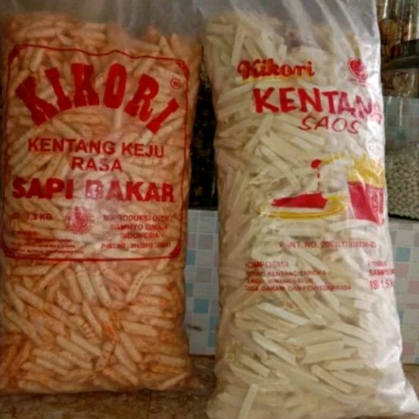 

Kikori Stik Kentang/Stik Kentang/Potato Stik Kemasan 1,5 Kg