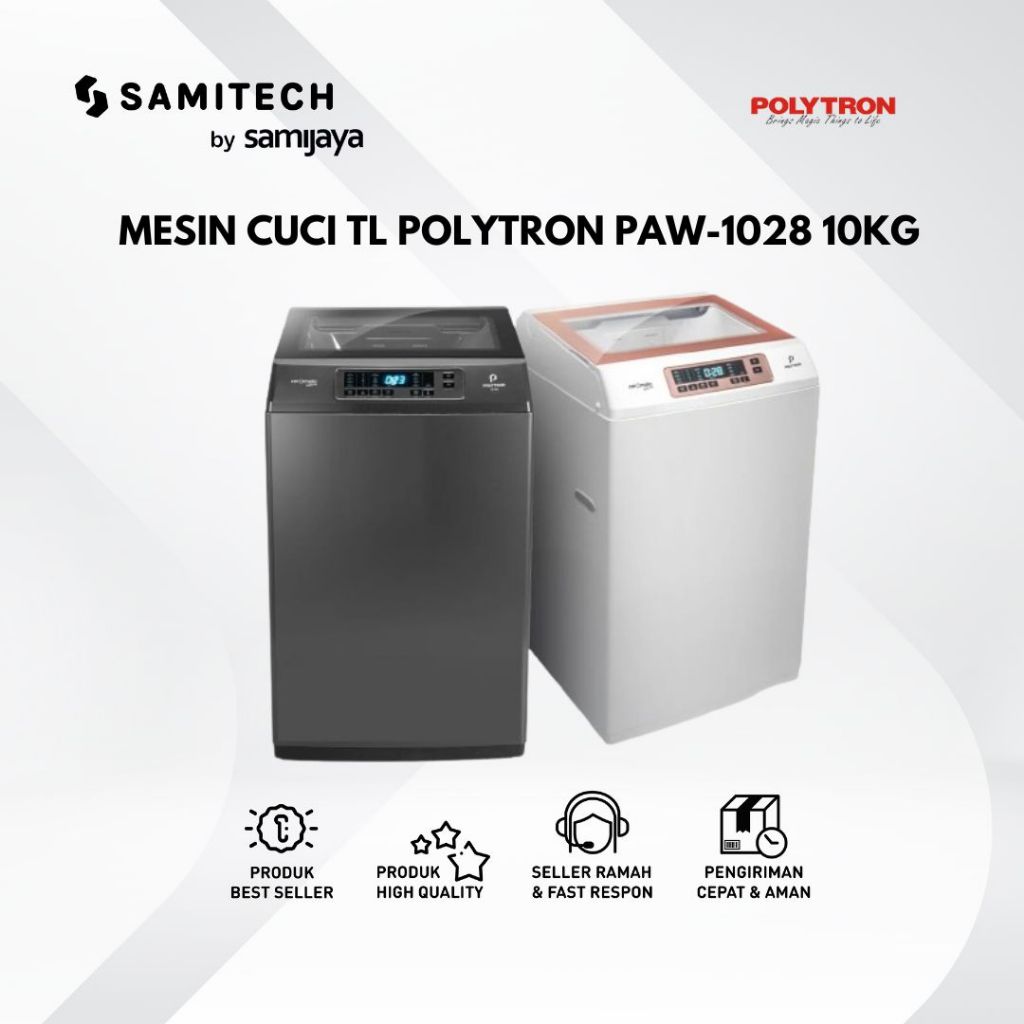 MESIN CUCI TL POLYTRON PAW-1028 PAW 1028Y/1028W PAW 1028 10KG