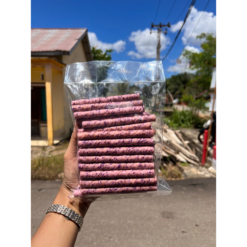 

Waferroll Rasa Taro Berat 250gram