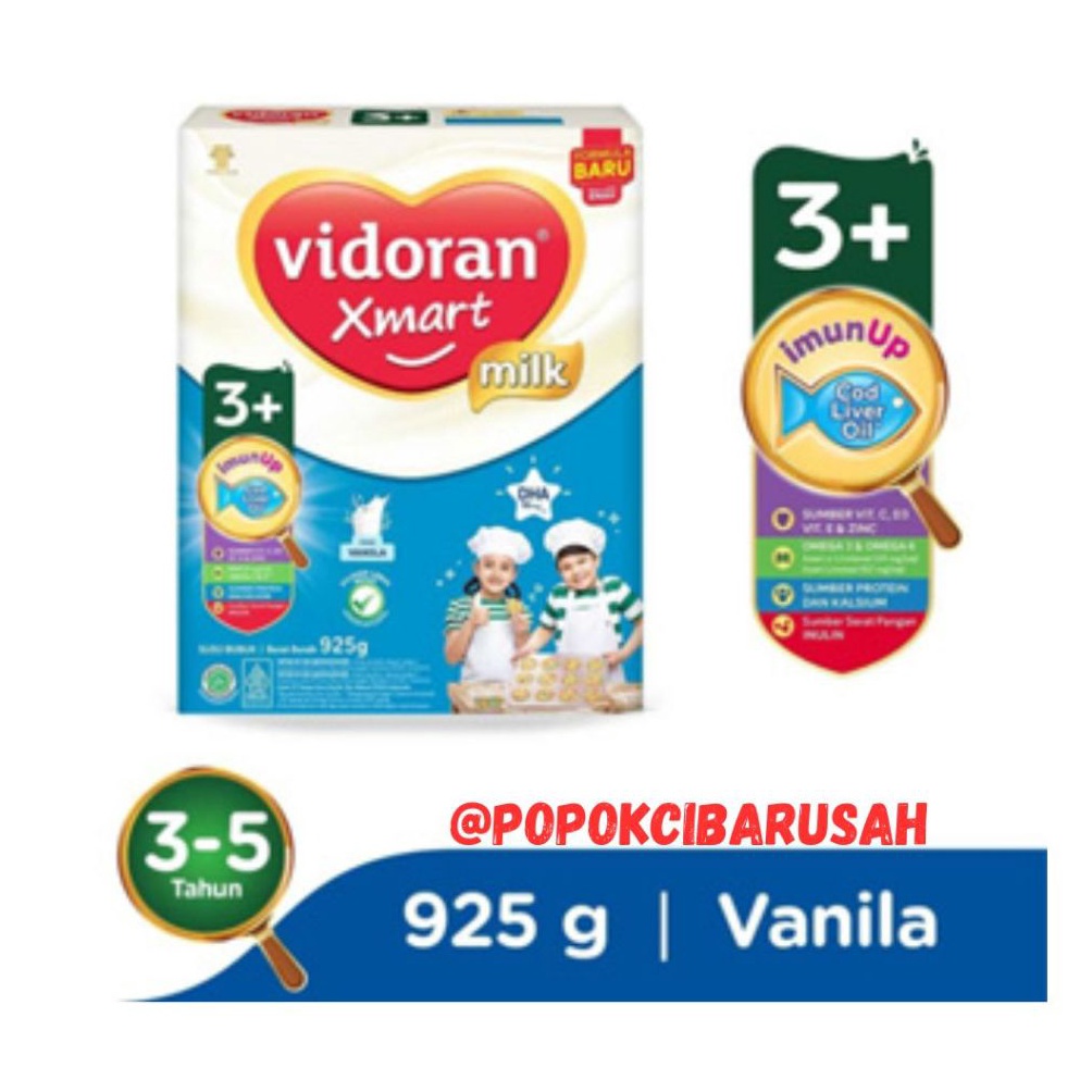 

COD Vidoran Xmart 3 925gr MaduVanilapopokcibarusah Berkualitas