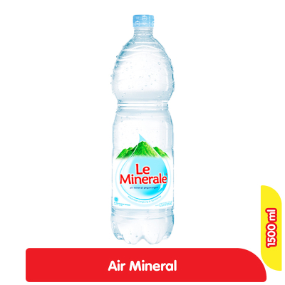 

AIR MINERAL/MINERAL WATER LE MINERALE KEMASAN BOTOL 1500 ML SATUAN