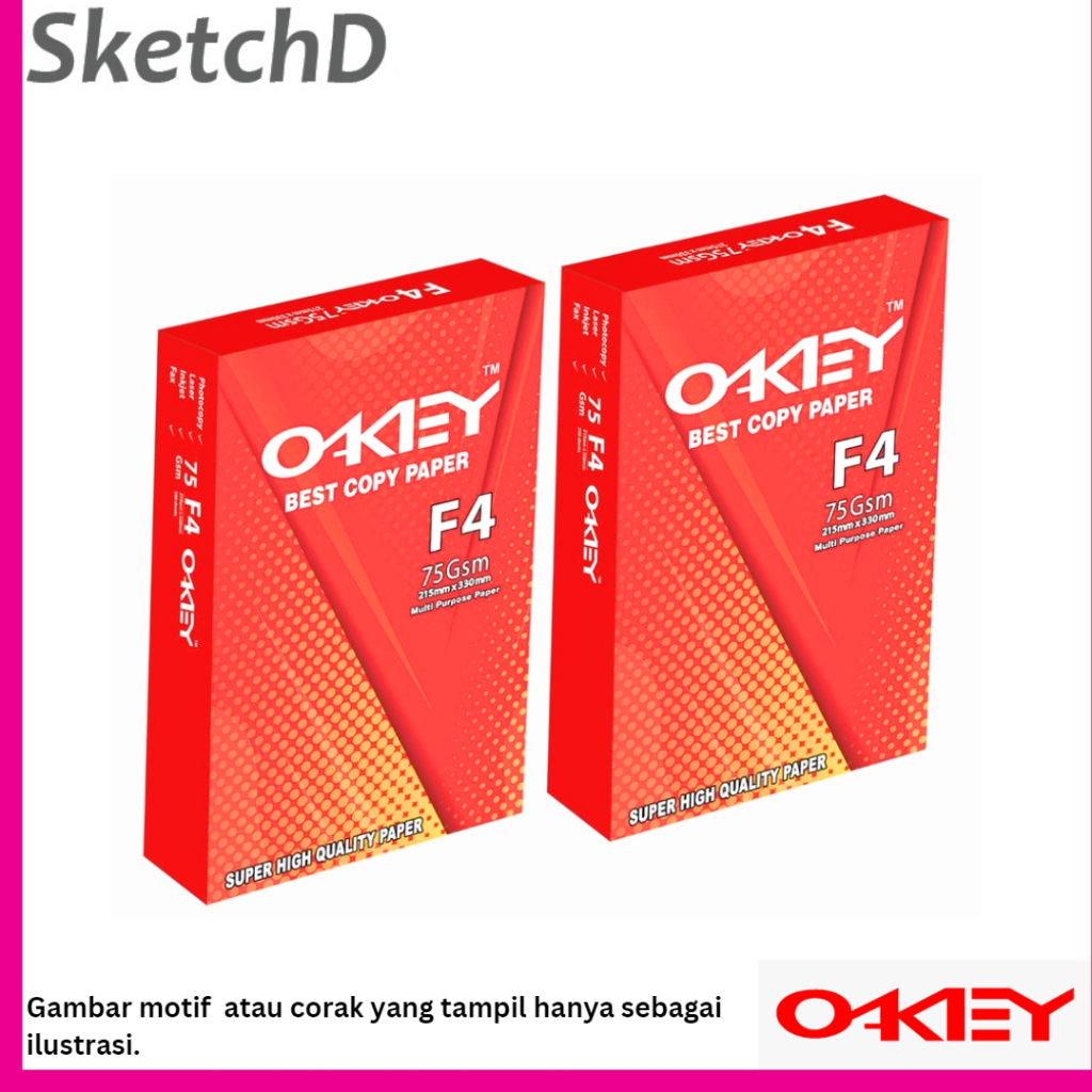 

Kertas Fotocopy 75gsm Okey F4 1 Rim - Kertas HVS F4 Okey 75gsm