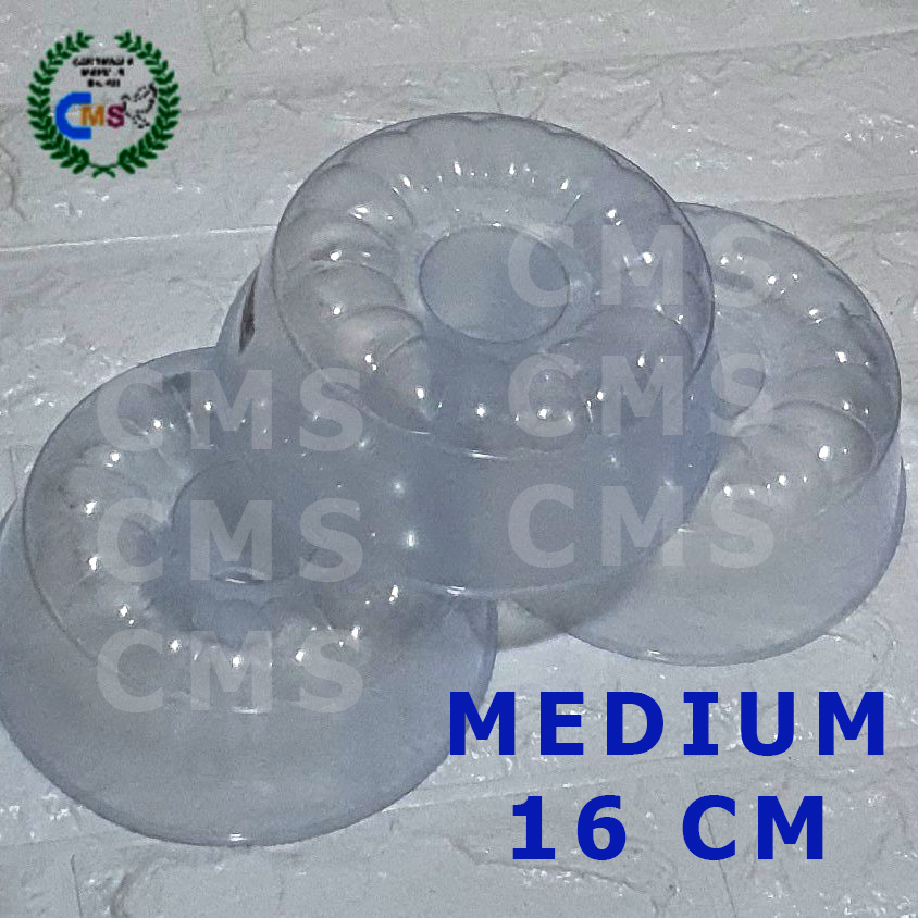 Lotus Cetakan puding plastik Loyang agar-agar Medium 16cm