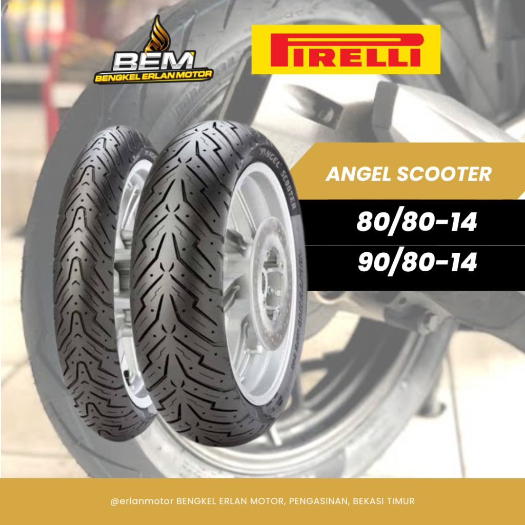 Paket Ban Pirelli ukuran 80/80 & 90/80 ring 14 tubeless beat Scoopy Nex Mio