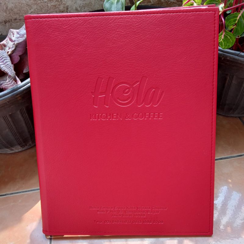 

Cover Buku Menu,Custom Logo Size A4