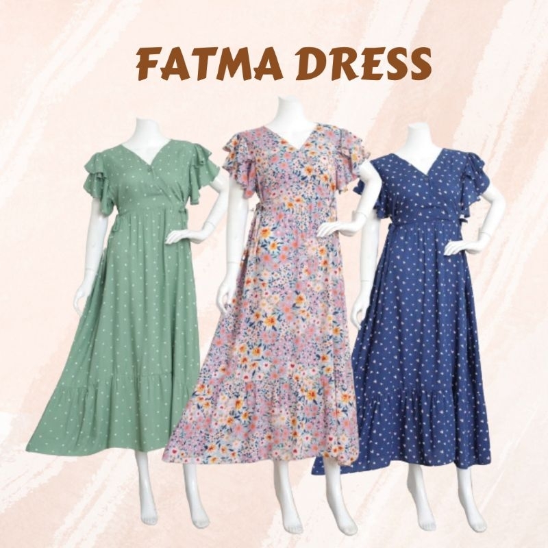 FATMA DRESS - DASTER BUSUI PIYAMA ONE SET HOMEDRESS HOMEWEAR ATASAN BAWAHAN PAKAIAN WANITA GAMIS BAJ