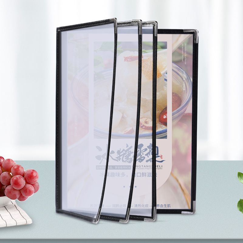 

A4 Sampul Buku Menu Restoran Cover Menu Hitam Cover Buku Menu