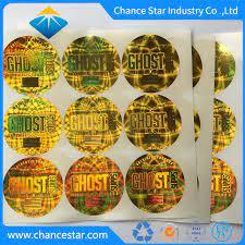 

sticker hologram silver gold emboss