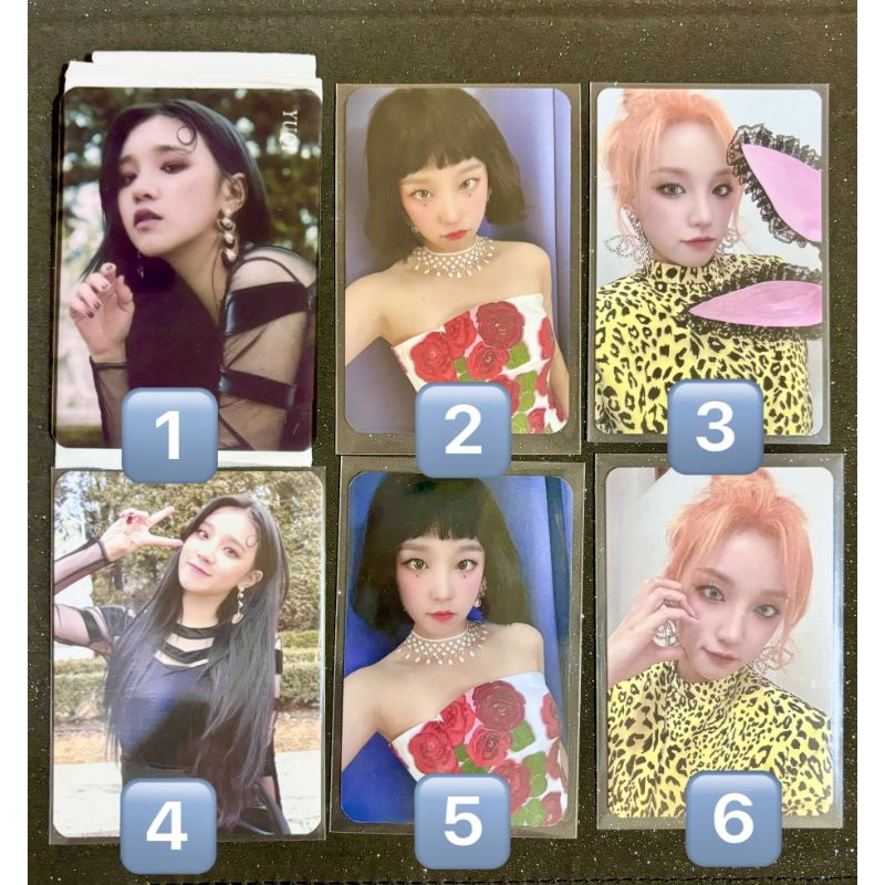Photocard Yuqi Gidle i trust i burn flower i love xfile nxde i feel queencard benefit pob makestar a