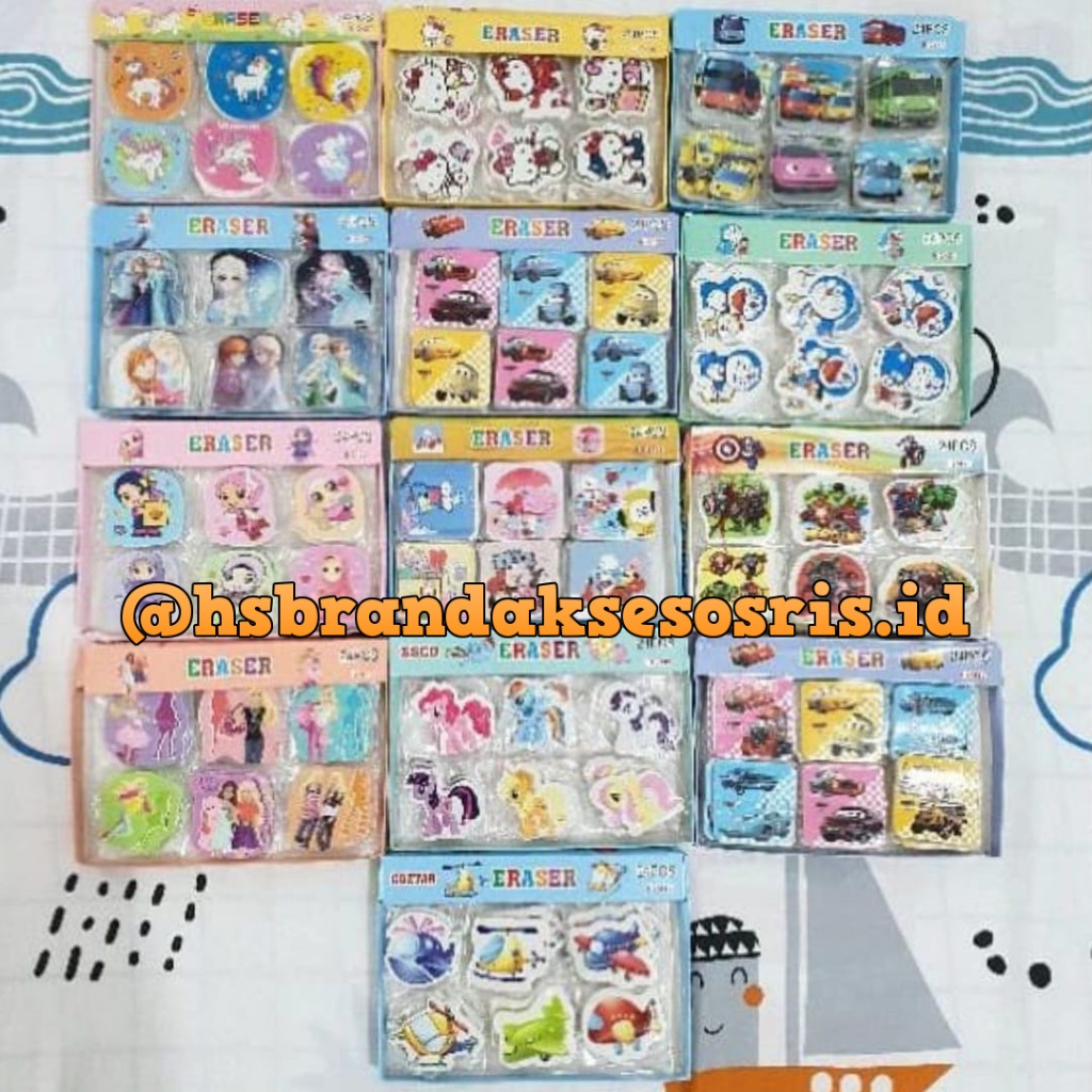 

PENGHAPUS PENSIL KARAKTER LUCU / STIP MOTIF KARTUN / PENGHAPUS MURAH / PENCIL ERASER / ERK778899