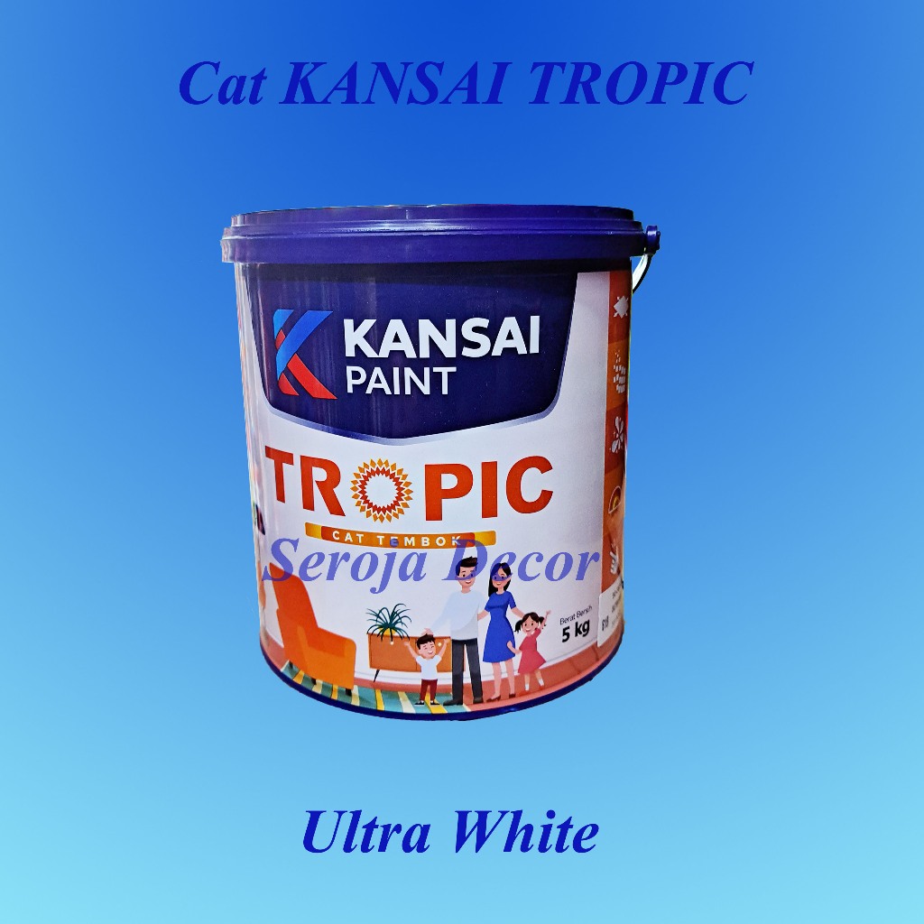 Cat Tembok 5 kg Ultra White KANSAI TROPIC