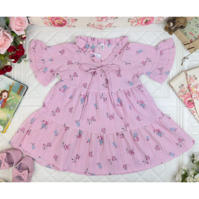 DRESS ANAK PEREMPUAN MOTIF BUNGA