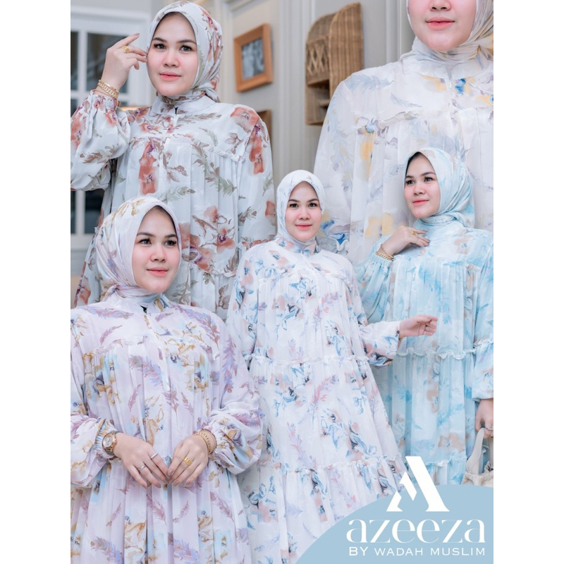 HILYA DRESS BY AZEEZA SYARI / GAMIS SET SCARF / GAMIS SET HIJAB / GAMIS PESTA / DRESS MUSLIMAH / BAJ