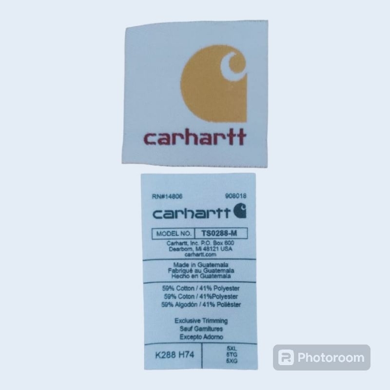 

label carhartt spell out baby blue
