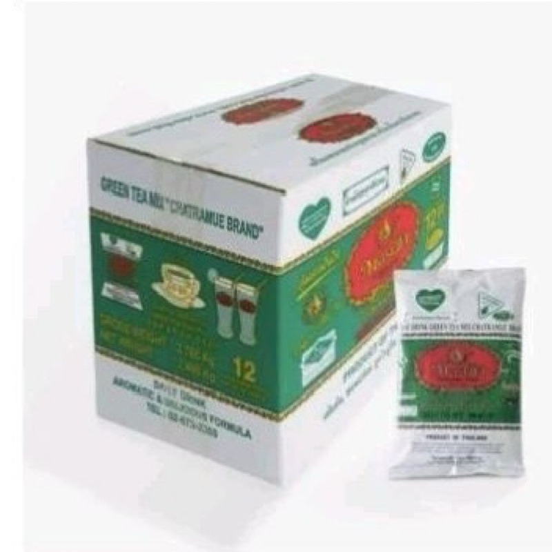 

THAI GREEN TEA CHATRAMUE/ CHA TRA MUE GREEN TEA TEH 100% ORIGINAL 1 Lusin ( 1 BOX ISI 12BGKS )