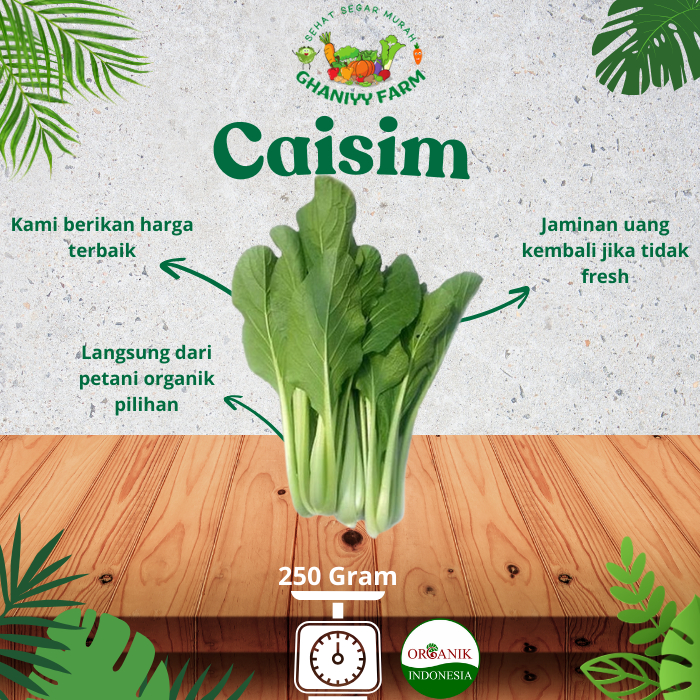 

Sayur Organik caisim organik 200Gram