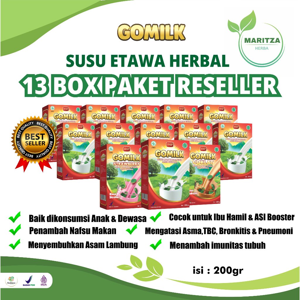 

Susu Etawa Gomilk 13 Box Paket Reseller Lebih Hemat dan Lebih Murah