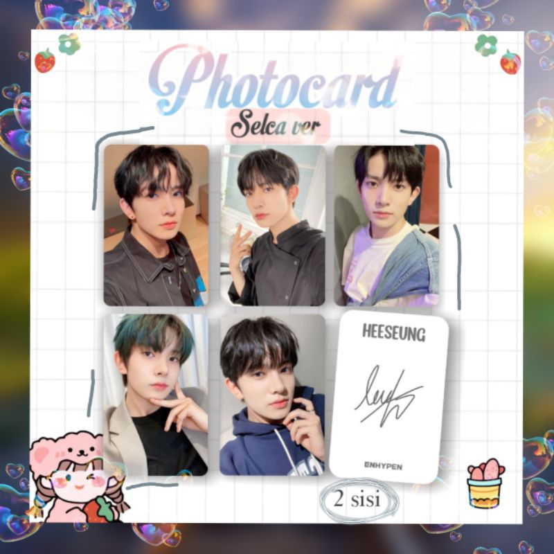 PHOTOCARD UNOFFICIAL ENHYPEN - PHOTOCARD ENHYPEN MURAH - PHOTOCARD SUNGHOON JAKE HEESUNG ENHYPEN ENG