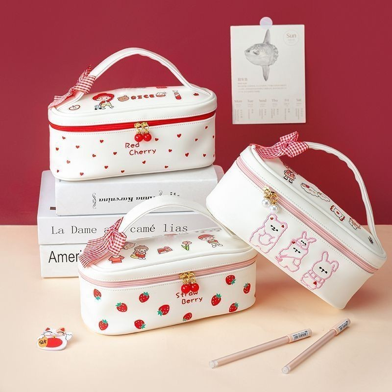 

Sweet Lolita Pencil Case/Waterproof Large Capacity Girly HeartDIYStorage Bag/Original Cute Stationery Box