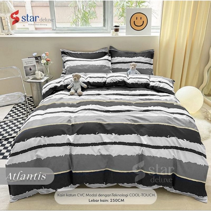 sprei antigeser 180x200x45 katun CVC premium