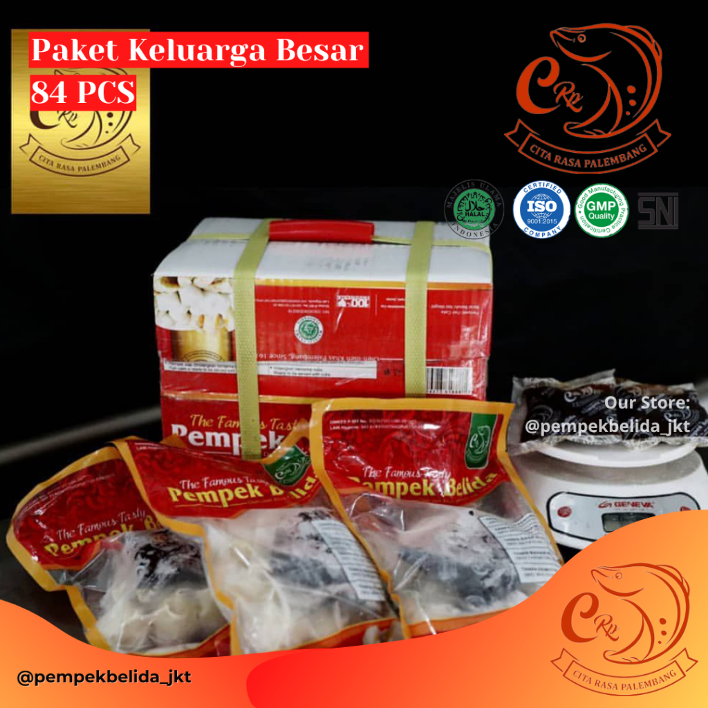 

Paket Party Bareng 84 PCS Pempek Belida - 72 PCS Campur + 12 PCS Kapal Selam