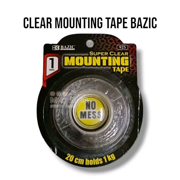 

clear mounting tape / double tape 2 sisi bening transparan (1 pcs