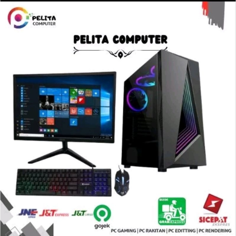 PC I7 3770 SSD 512GB HDD 2TB VGA RX 580 FULSET COMPUTER RAKITAN