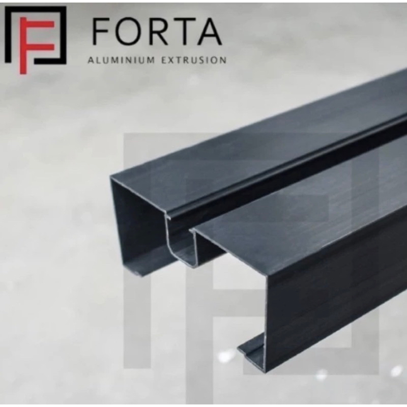 Aluminium Forta Kusen 4" 0559 Kusen M Polos Aluminium Batangan