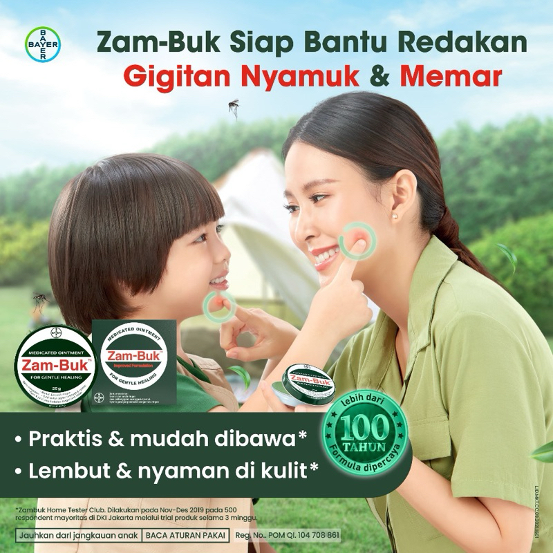 Zambuk Ointment Salep Gatal Memar Bengkak Gigitan Serangga Benjol Bayi Anak Jatoh Jatuh Terbentur P3