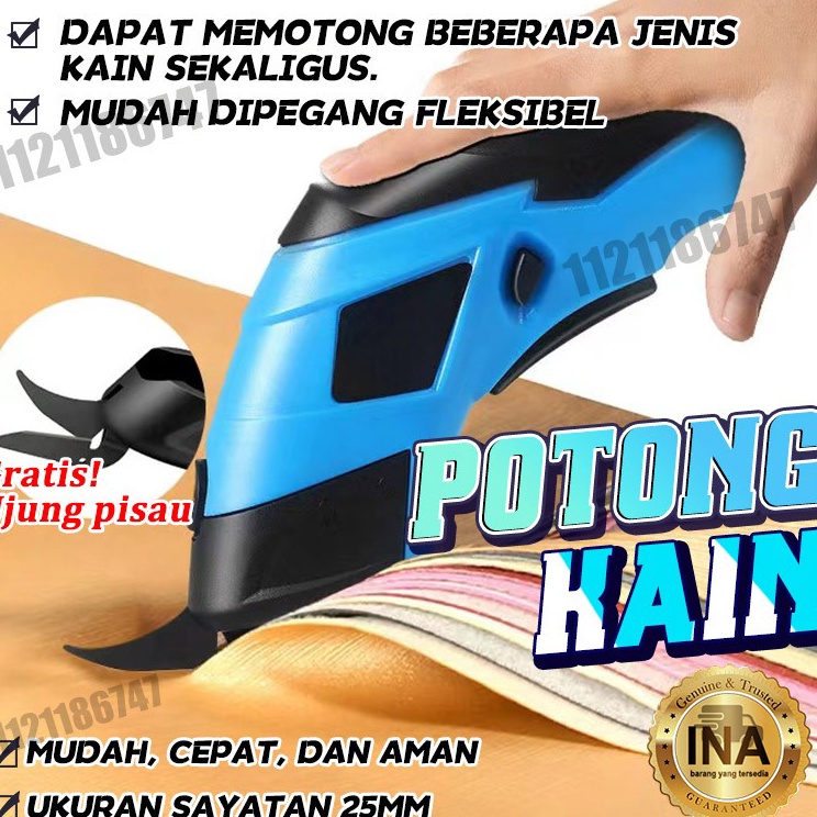 

Lebih Bermanfaat Banyak kain tersediaGuntingPortabel gunting elektrik Aman dan CepatMudah dibawabawaIbu istri baik istrigunting listrik potong kaingunting kain elektrik