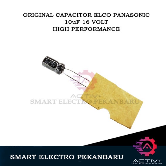 ORIGINAL ELCO 10uF 16V PANASONIC CAPACITOR KAPASITOR ELKO 10 uF 16 V Elco Elko KapaCitor CAPASITOR 1