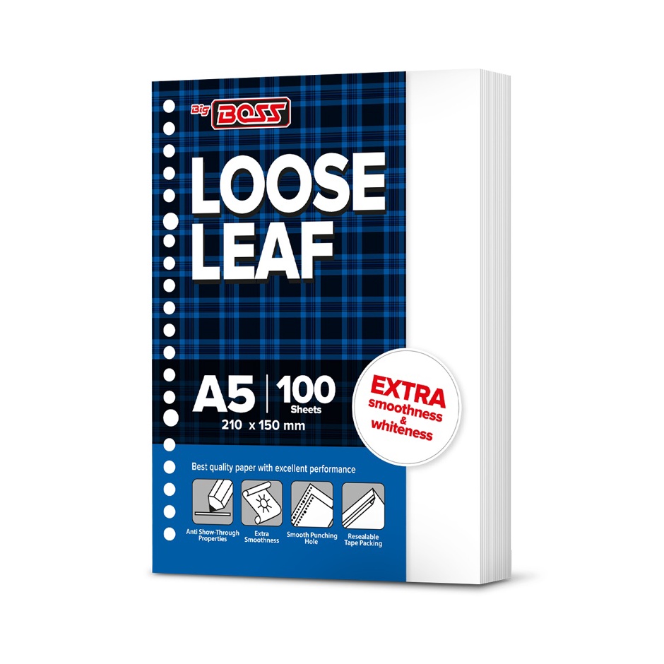 

Produk Spesial Big Boss Loose Leaf A5 Polos 1 Lembar Kertas Binder