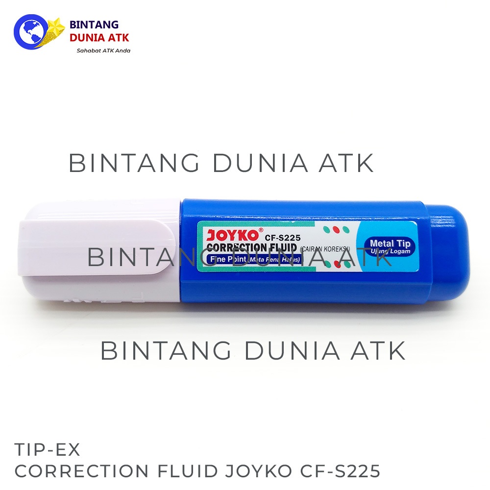 

Penghapus Cair / Correction Fluid / Cairan Koreksi / Tip Ex Metal Tip Joyko CF-S255