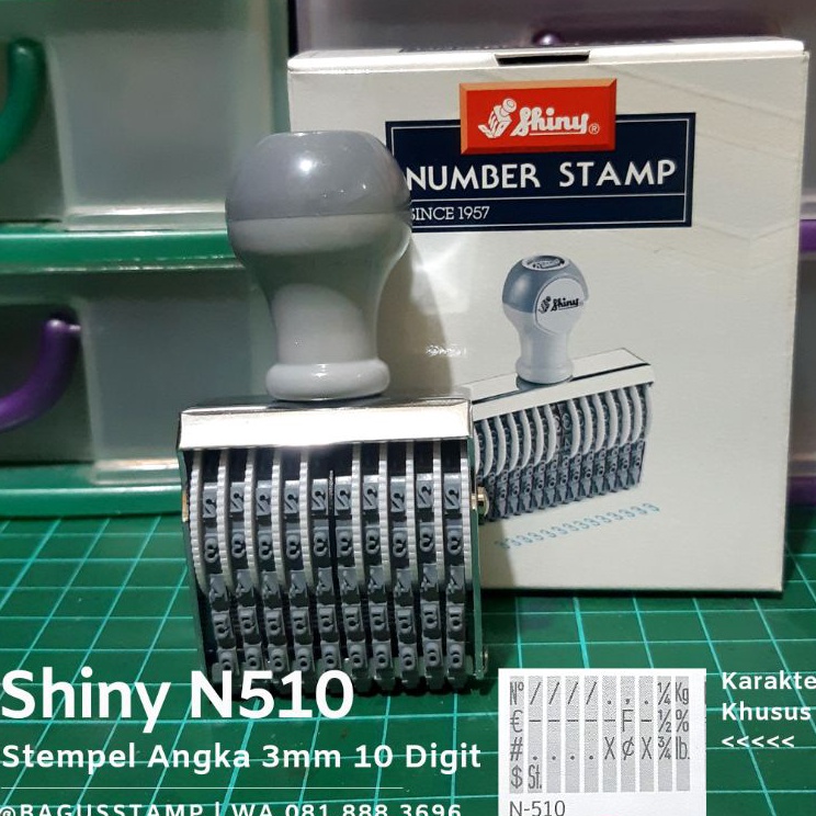 

Ready Hari Ini Stempel Manual Huruf Angka 1 Digit 3mm 4mm 5mm Shiny N51 N41 N31 N31A N31A