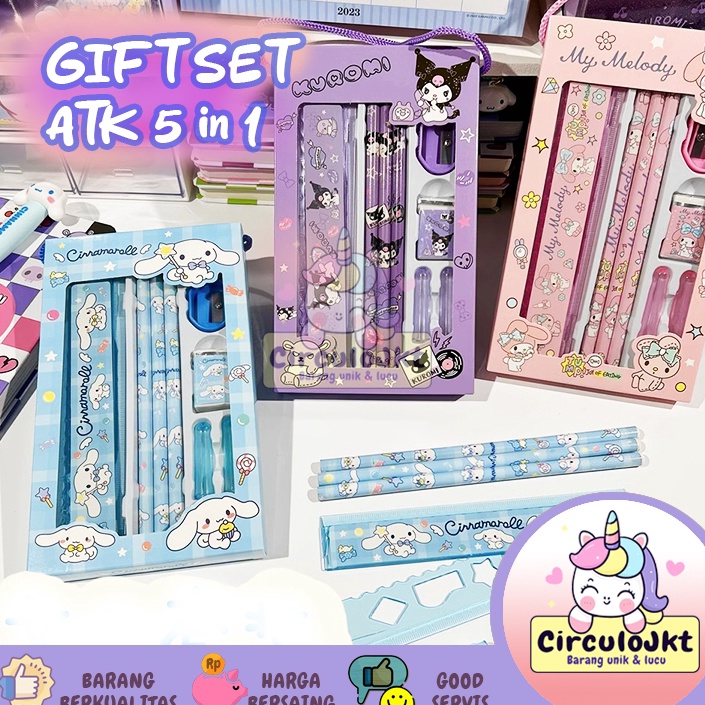 

Diskon sd 3 Set alat tulis SANRIO alat tulis lengkap Motif kartun family kekinian viral unik souvenir gift hampers hadiah ulang tahunATK