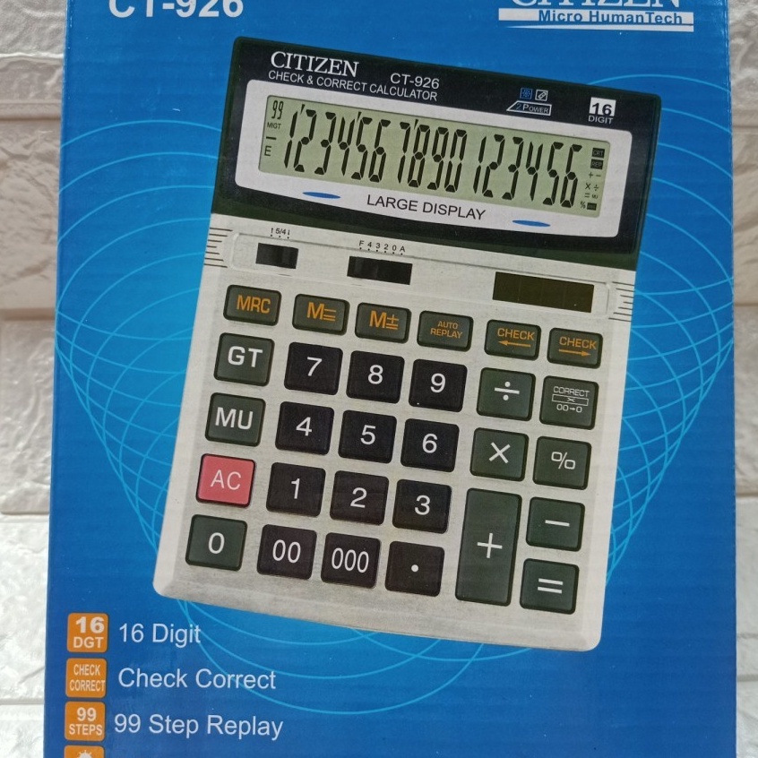 

Langsung Pilih Kalkulator Calculator Citizen CT 926 16 Digit