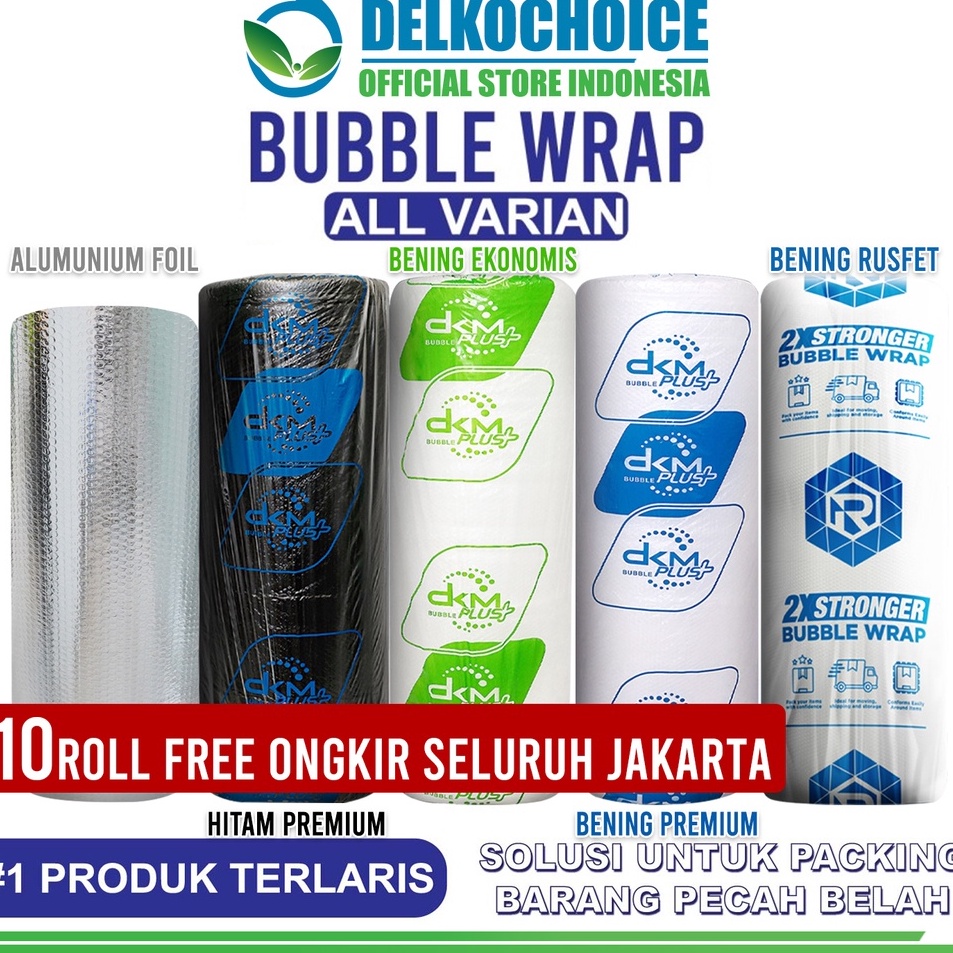 

Super Style Plastik Bubble Wrap 125cm x 5meter DKM PLUS PREMIUM TERMURAH GOJEK GRAB ROLL