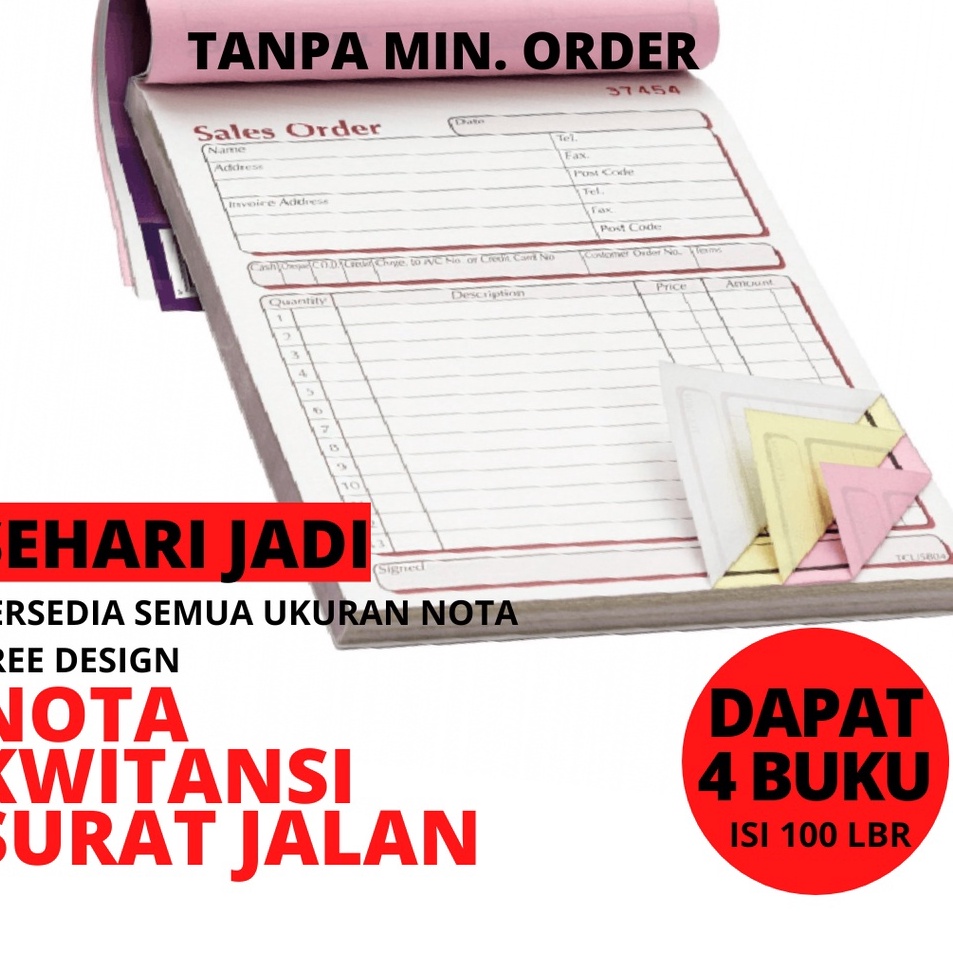 

Garansi Sampai PAKET NOTA 1 BUKU ISI 1 LEMBAR CUSTOM 1 2 3 RANGKAP PLY BON SURAT KWINTANSI SURAT JALAN INVOICE FORMULIR SLIP GAJI FORM TOKO USAHA
