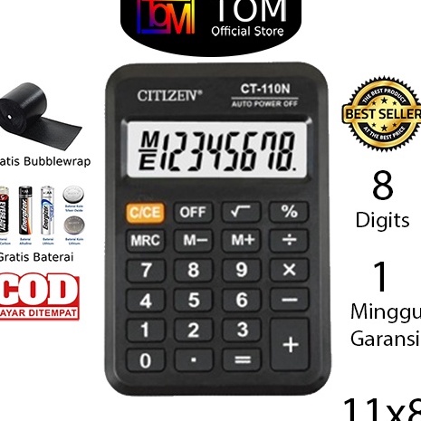 

Murah Diskon Kalkulator CT1N 8 Digit Calculator Saku Kecil Mini