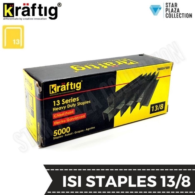 

KODE V97F 1 DUS ISI 5BOX Isi Staples Manual Staples Tembak Guntacker Merek KRAFTIG Original Uk 138mm 8mm untuk Pengerjaan Jok Motor Jok Mobil Sofa Funiture Kayu