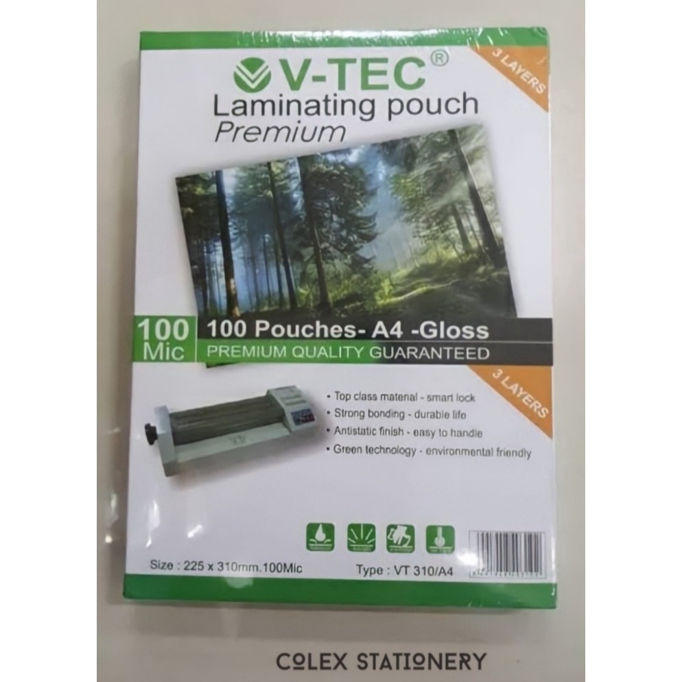 

Plastik Laminating Vtec uk A4A3 1micron ART Q5W8