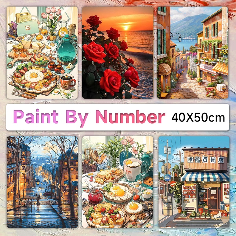 

KODE S3H7 Ready45 CM Paint by Number Painting kit Paint by NumbersDiy oil painting by numberPaint by Numbers 5x4cm358