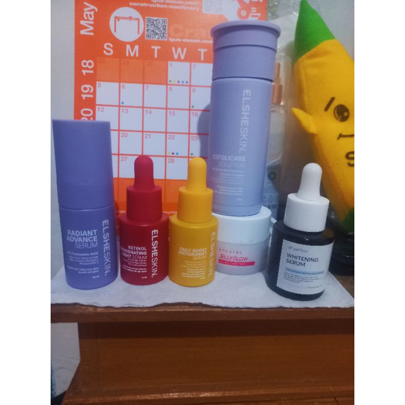 Preloved skincare Elsheskin All perfect Dermacrush Glafidsya