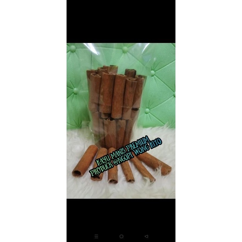 

Kayu Manis Asli Sumatra Selatan (Pagar Alam - Jarai) Freesh,Tebal Bersih Ukuran 5 Sampai 10cm. 500gr