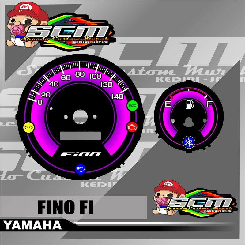 Papan speedometer Yamaha Fino Fi panel spidometer custom Yamaha Fino Fi