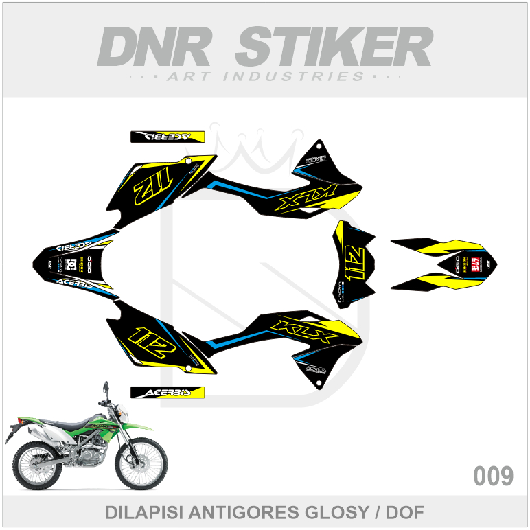 STIKER KLX 150 BF (009) STRIPPING KAWASAKI G/SE EXTREME 2016 2017 2018 2019 2020 2021 2022 DECAL DEK