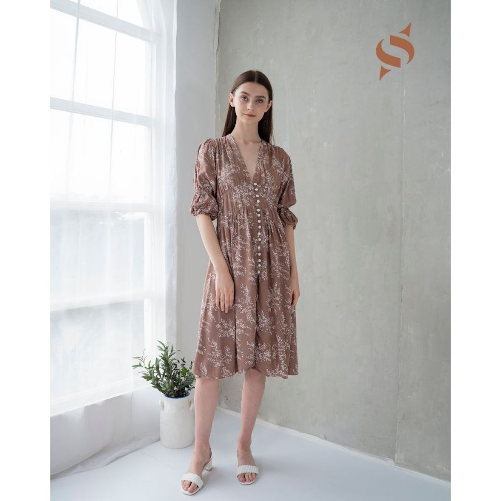 Musroom Dress Outfit Remaja Baju Jalan Jalan Wanita